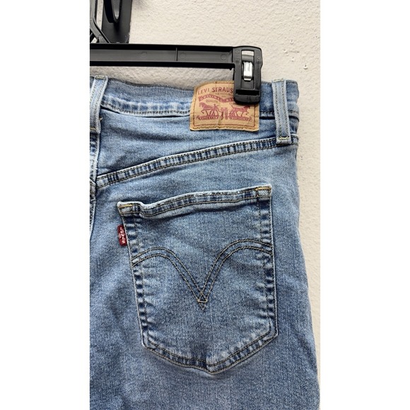 Levi's Jeans Womens 32 Ribcage Straight Ankle High Rise Light Wash Button Fly - Picture 6 of 7